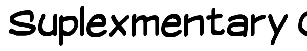 Suplexmentary Comic NC font preview